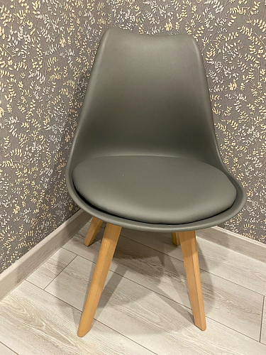 Деревянный стул Bonuss light gray / wood фото покупателя 110