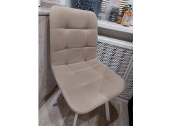 Стул на металлокаркасе Чилли синяя ткань / белый фото покупателя 66