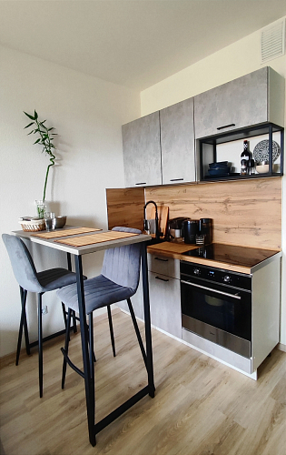 Барная стойка Дилан Лофт 120х40х90 бетон светлый фото покупателя 3