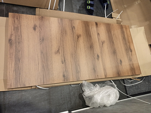 Стол раскладной Колон Лофт 120 32 мм дуб галифакс табако / черный матовый фото покупателя 70