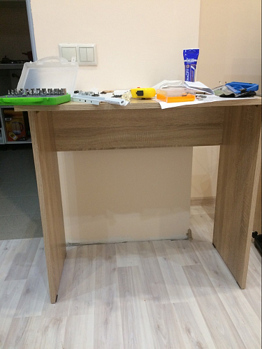 Стол письменный Kiwi дуб молочный  - Уцененный экземпляр фото покупателя 39