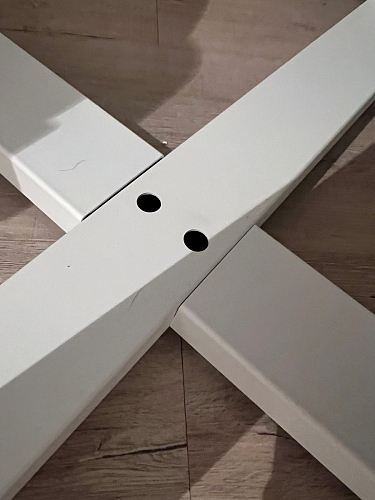 Стеклянный стол Норфолк d100 белый мрамор / черный фото покупателя 29