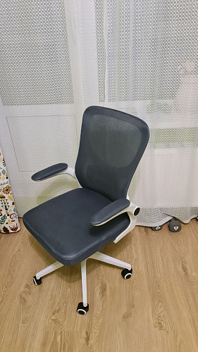 Компьютерное кресло Konfi light gray / blue / white фото покупателя 225