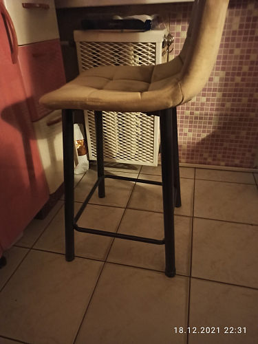 Барный стул Chio black / grey фото покупателя 32