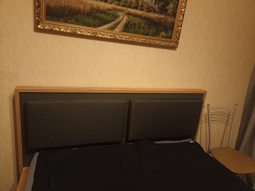 Двуспальная кровать Клауд 160х200 парящая дуб крафт золотой / антрацит фото покупателя 503