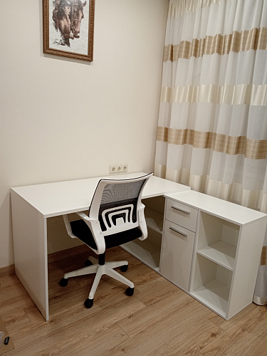 Письменный стол Лайт 03.245F белый гладкий 101 фото покупателя 17