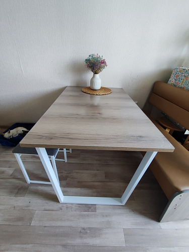 Стол Лота Лофт 120 25 мм сабия / белый матовый фото покупателя 917