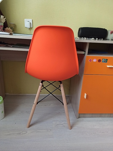 Пластиковый стул Eames PC-015 желтый фото покупателя 141