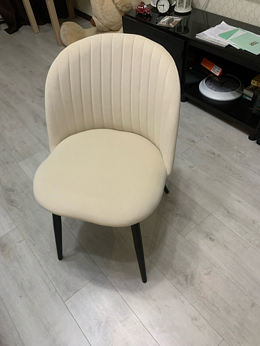 Стул на металлокаркасе Gabi 1 light purple / black фото покупателя 932