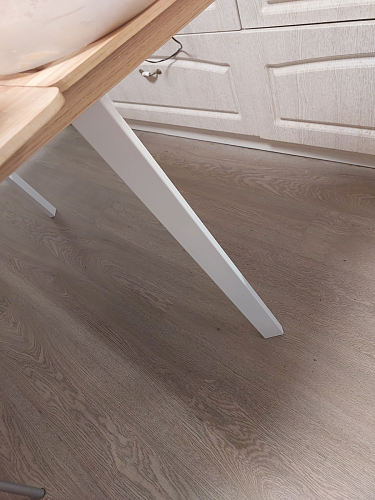 Стол Тринити Лофт 120 32 мм дуб галифакс табако / черный матовый фото покупателя 506