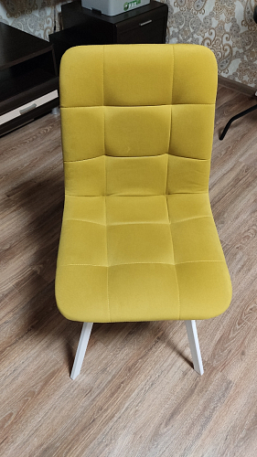 Стул на металлокаркасе Чилли К черный / зеленый фото покупателя 200