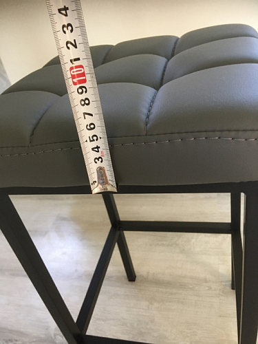 Барный стул Лофт ткань канди грей / черный матовый фото покупателя 303