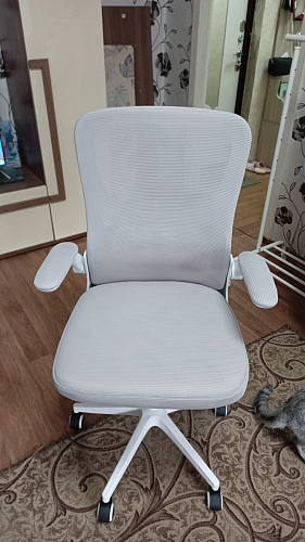 Компьютерное кресло Konfi light gray / blue / white фото покупателя 162