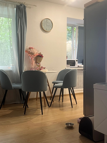 Стул на металлокаркасе Gabi 1 light blue / black / gold фото покупателя 126