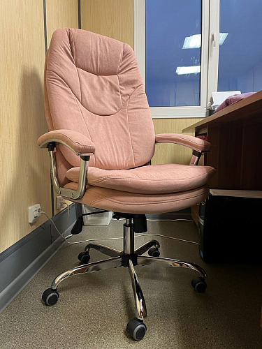 Компьютерное кресло Softy Lux розовое фото покупателя 40