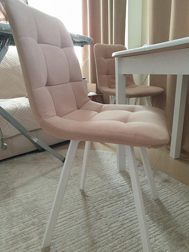 Стул на металлокаркасе Чилли К кирпичный / черный фото покупателя 319