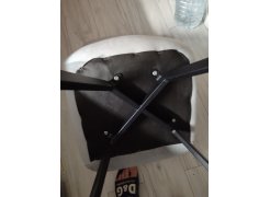 Стул на металлокаркасе Чилли синяя ткань / белый фото покупателя 435