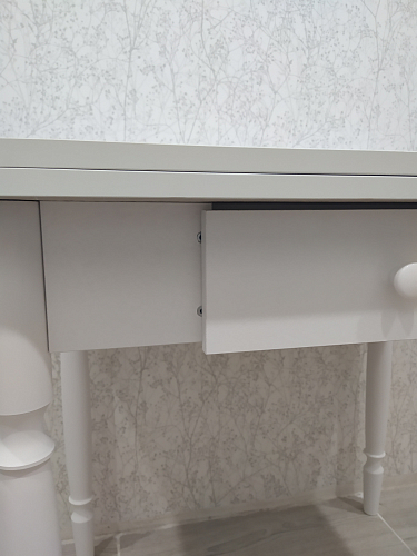 Стол Брентон с ящиком белый фото покупателя 16