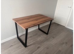 Деревянный стол Лота Лофт 120(160)х75 черный матовый / бетон светлый фото покупателя 532