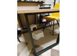 Деревянный стол Лота Лофт 120(160)х75 черный матовый / бетон светлый фото покупателя 496