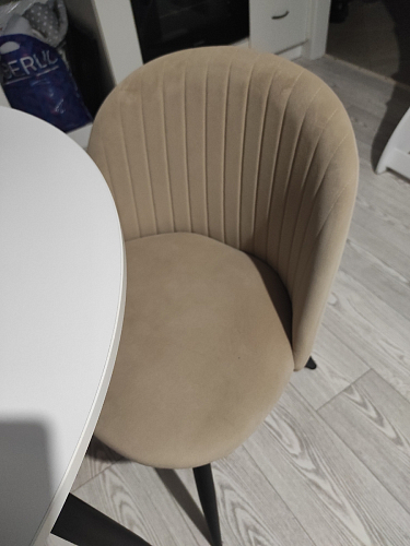 Стул на металлокаркасе Gabi 1 light purple / black фото покупателя 428