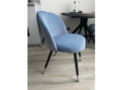 Стул на металлокаркасе Gabi 1 gray / black фото покупателя 743