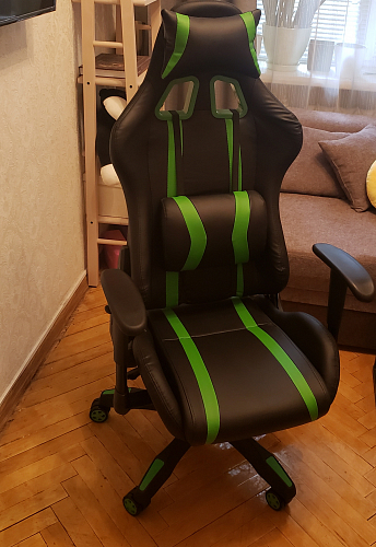 Компьютерное кресло Blok green / black фото покупателя 4