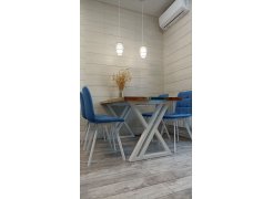 Стул на металлокаркасе Чилли светло-серый / черный фото покупателя 20