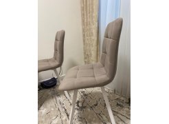 Стул на металлокаркасе Чилли синяя ткань / белый фото покупателя 327