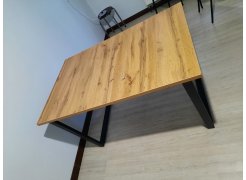 Стол Лота Лофт 140 25 мм черный матовый / бетон фото покупателя 654