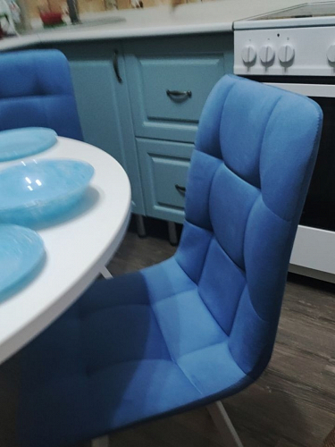 Стул на металлокаркасе Чилли бежевый / белый каркас фото покупателя 1192