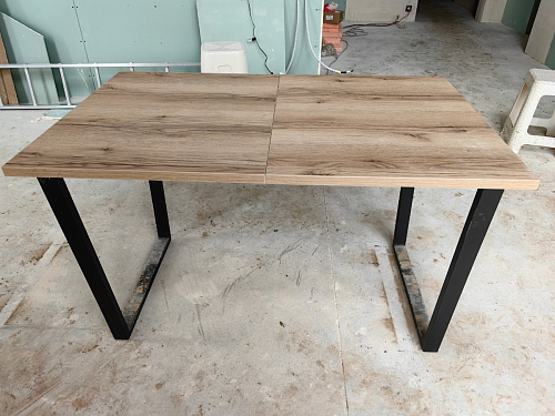 Деревянный стол Лота Лофт 140х80 дуб крафт табачный / черный матовый фото покупателя 297