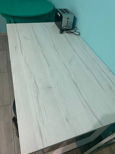 Деревянный стол Лота Лофт 120х75 белый матовый / дуб крафт золотой фото покупателя 147