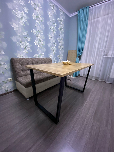 Деревянный стол Лота Лофт 120x75 дуб крафт табачный / черный матовый фото покупателя 548