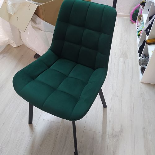 Стул на металлокаркасе Челси К бирюзовый / черный фото покупателя 65