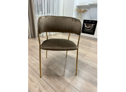 Стул на металлокаркасе Kamelia зеленый / золото фото покупателя 88