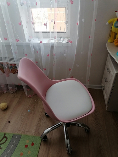 Компьютерное кресло Kolin с подушкой clear / white фото покупателя 571