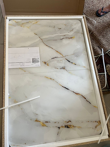 Стол на тумбе Бугун обсидиан / черный фото покупателя 29