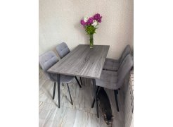 Стул на металлокаркасе Чилли светло-серый / черный фото покупателя 371