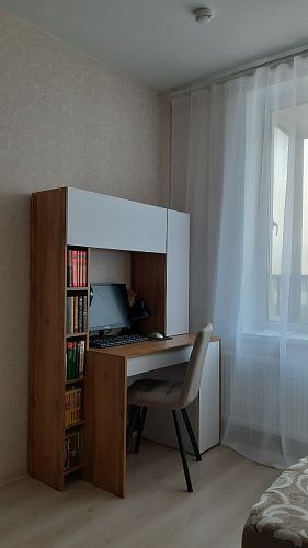 Письменный стол Комфорт 12.71 дуб золотой craft / белая аляска  - Уцененный экземпляр фото покупателя 40