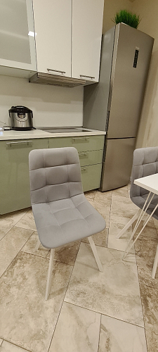 Стул на металлокаркасе Чилли синий / белый фото покупателя 797