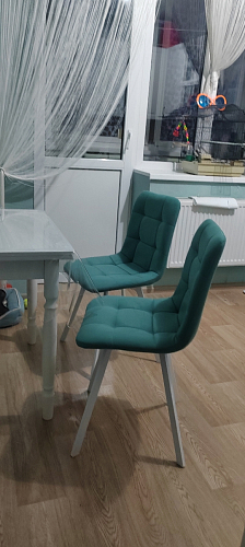 Комплект стульев Чилли 4 шт темно-серый / черный фото покупателя 55