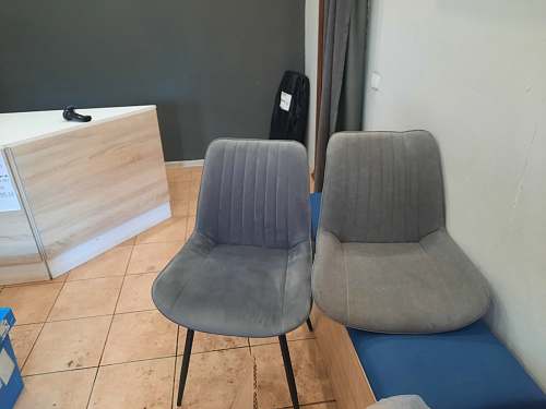 Стул на металлокаркасе Седа К крутящийся светло-серый / белый фото покупателя 153