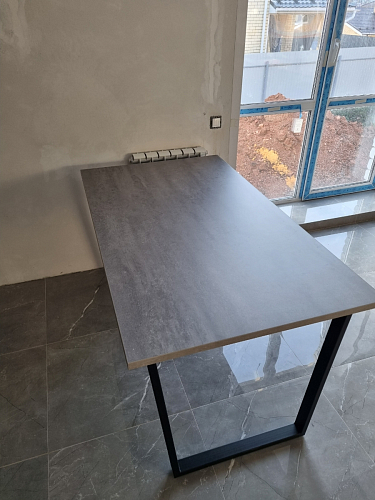 Деревянный стол Лота Лофт 120x75 дуб крафт табачный / черный матовый фото покупателя 305