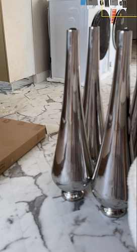 Стеклянный стол Vase белый фото покупателя 5