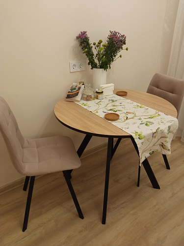 Стул на металлокаркасе Чилли К кирпичный / черный фото покупателя 670