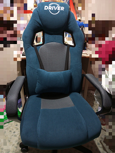 Компьютерное кресло Driver/Драйвер кожзам черный / ткань черный фото покупателя 103