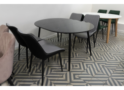 Стул на металлокаркасе Seda black / light gray из шоурума 2