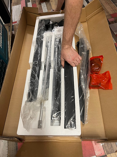 Компьютерный стол Маркос с механизмом подъема 120х75х75 орех кантри / белый фото покупателя 47