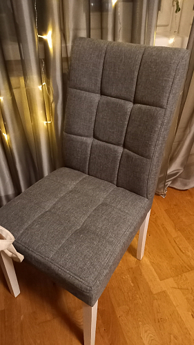 Стул Madina dark walnut / fabric grey фото покупателя 2